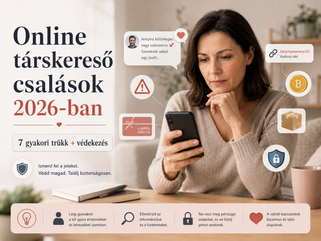 társkereső csalások 2026-ban - online ismerkedés átverések felismerése